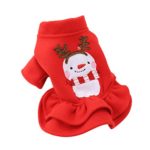 Skirt Dog Christmas Dress Winter Warm