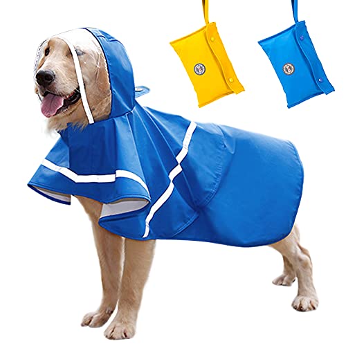 Waterproof Lightweight Dog Rainwear Costume with Reflective Strip