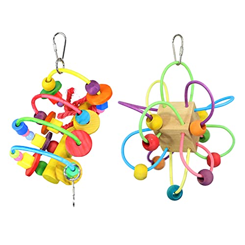KINTOR 2pcs Bird Chewing Toy for Large Medium Parrot