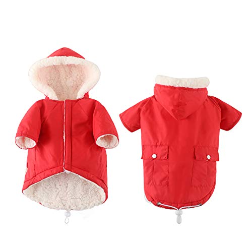 Dog Winter Jacket for Small Dogs with Hooded Coat