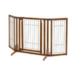 Pet Gate with Door Freestanding