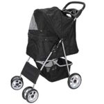 ZENY Pet Stroller for Cats/Dogs - 4 Wheels