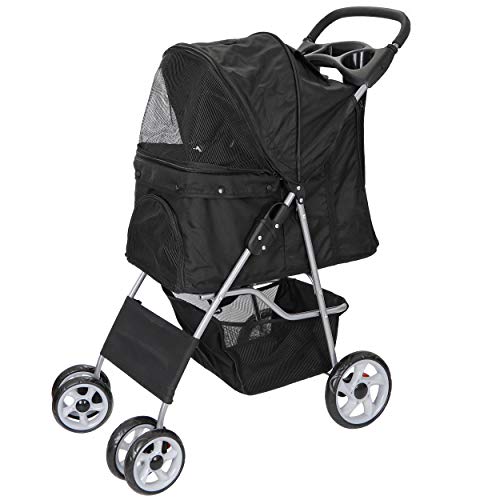 ZENY Pet Stroller for Cats/Dogs - 4 Wheels