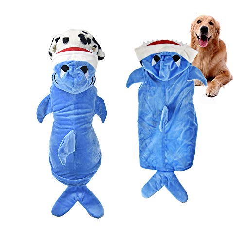 Halloween Dog Shark Costume Outfits
