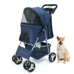 Maylai Pet Stroller for Cats/Dogs,One-Hand Fold