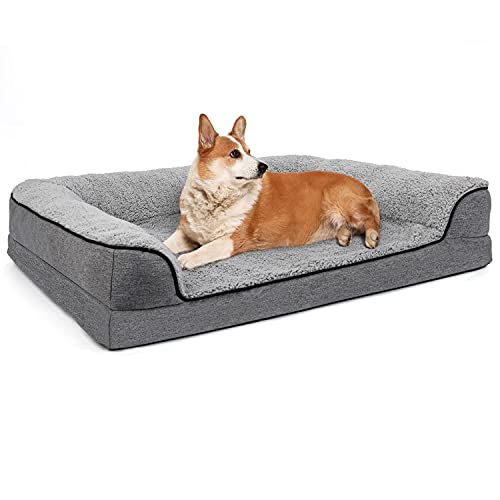Washable Pet Sofa Bolster Bed with Removable Cover