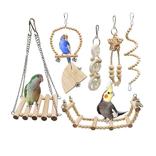 Bird Parrot Swinging, Chewing Play Toy