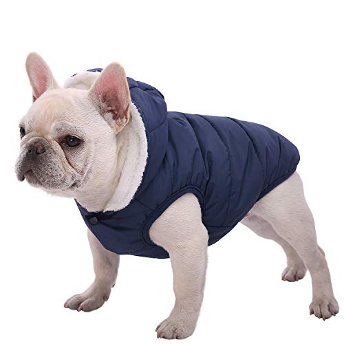 Dog Fleece Hoodie Lined Warm Dog Jacket