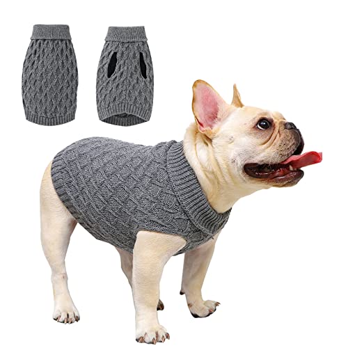 Dog Sweater Turtleneck Classic Pet Knitted Sweaters