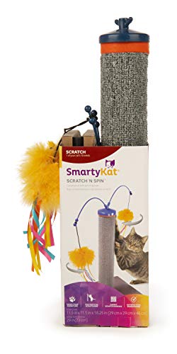 SmartyKat Scratch 'N Spin Carpet Cat Scratcher Post