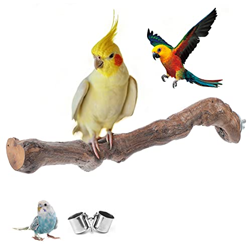 COUNER Bird Parrot Perch Stand Natural Wild Grape Stick