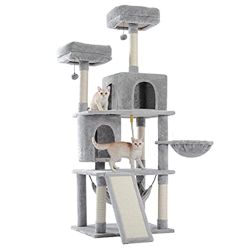 Cat Tower for Indoor Cat 6 Levels with Hammock