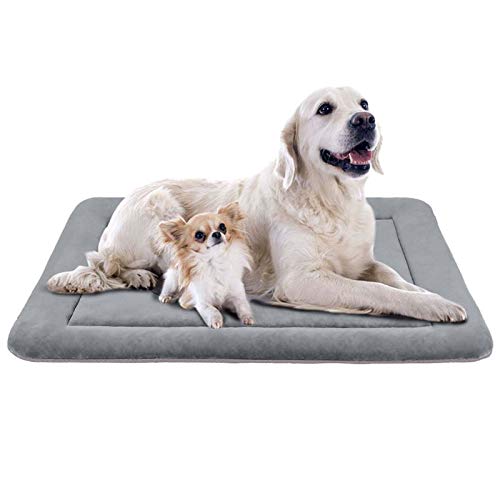 Large Dog Bed Crate Mat Mattress Non-Slip Washable