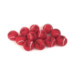 Midlee Mini Dog Tennis Balls, Red