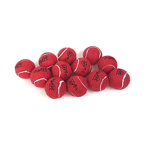 Midlee Mini Dog Tennis Balls, Red