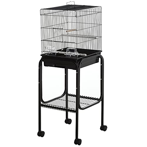 Bird Cage Starter Kit with Detachable Rolling Stand