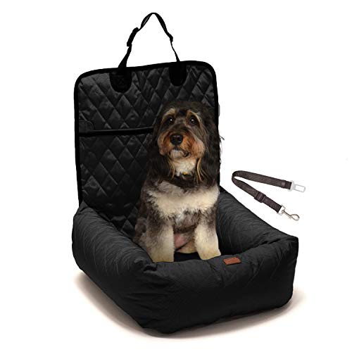 Luxurious 2-in-1 Dog Carseat & Comfy Indoor Lounge Bed