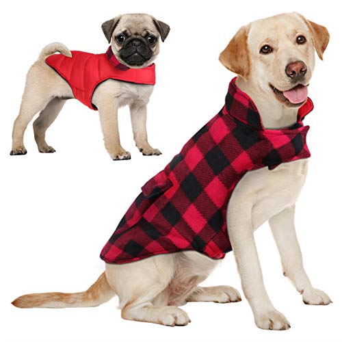 AOFITEE Reversible Dog Cold Weather Coat