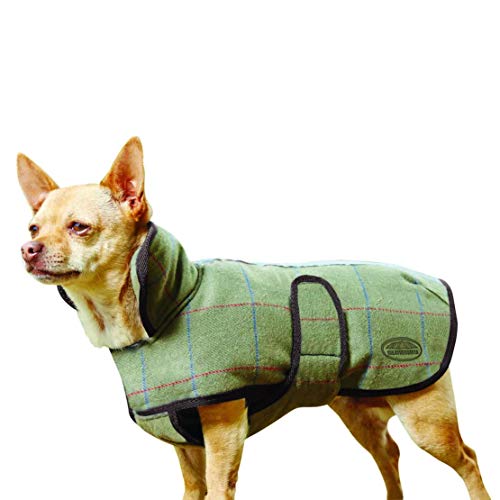 Weatherbeeta Tweed Dog Coat Olive 24"