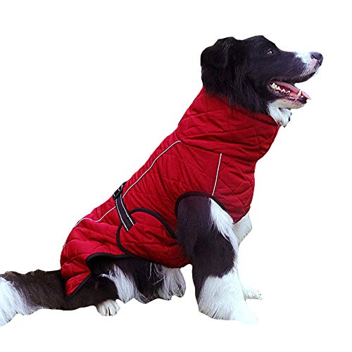 Winter Turtleneck Large Dog Jacket Coat Fleece