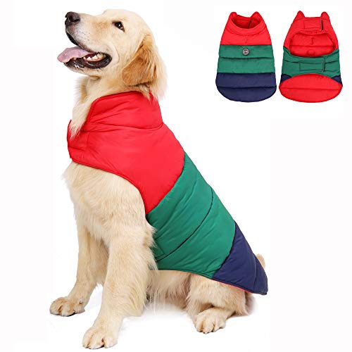 Dog Winter Jacket Reversible Cold Weather Coat