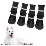 Dog Boots Winter Pet Shoes with Reflective Straps