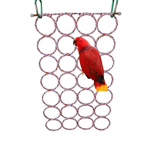 Bird Rope Climbing Net Parrot Swing Hanging Toy