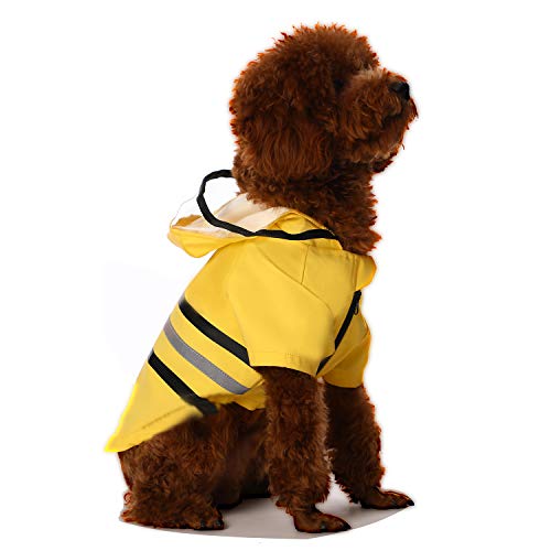 Lightweight Dog Rain Jacket with Hood