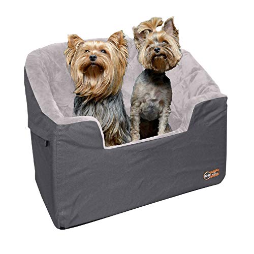 Large Gray Bucket Booster Dog Car Seat