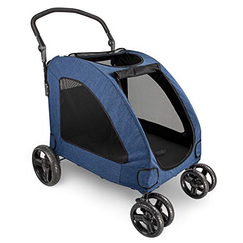 IREENUO 4 Wheels Dog Stroller for Large Pet