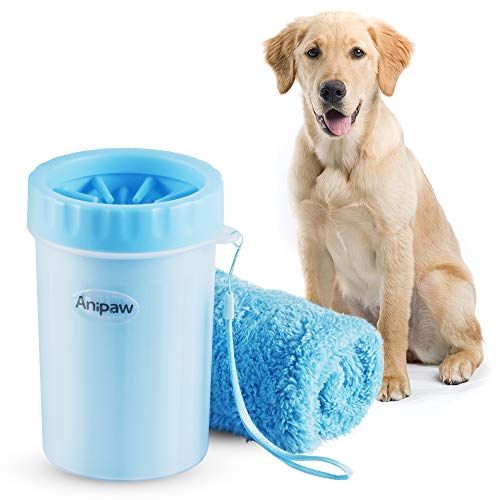 Anipaw 2-in-1 Silicone Dog Foot Cleaner with Towel