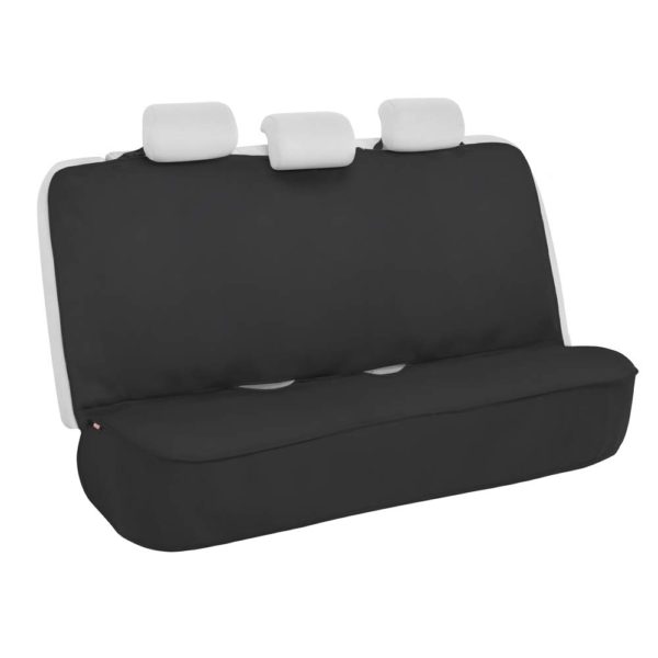 Motor Trend AquaShield Black Waterproof Rear Bench Car Seat Cover