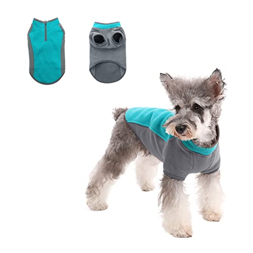 Fleece Stretch Puppy Cold Weather Jacket with Zip