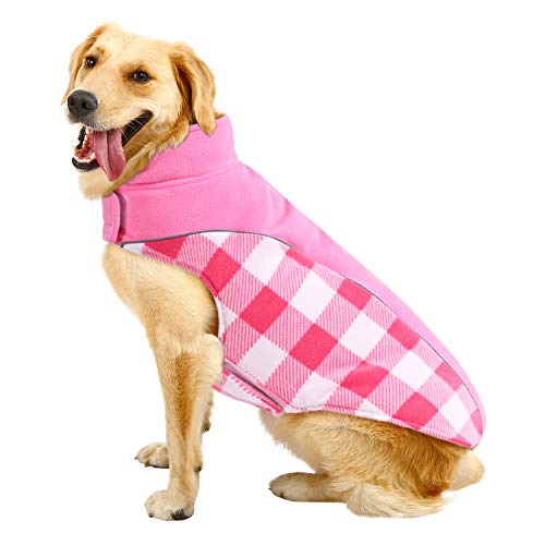 Large Dog Plaid Jacket Pet Vest