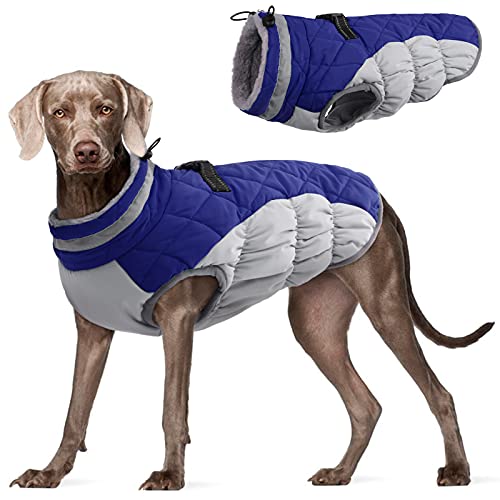 Reflective Padded Vest Dog Jacket for Cold Weather