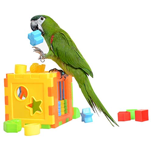 Bird Puzzles Training Block Toy Parrot
