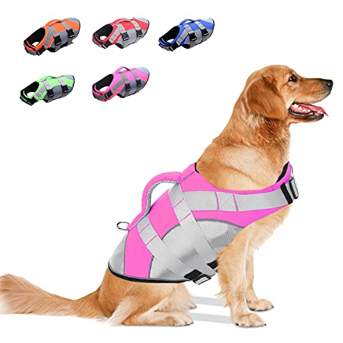 Handle Dog Jacket for Swimming Boating Kayaking &  Canoeing