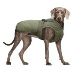 Kuoser Canvas Cold Weather Dog Coat for Winter