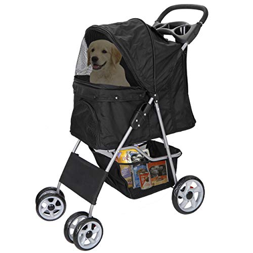 Foldable Pet Dog Stroller for Cats and Dog