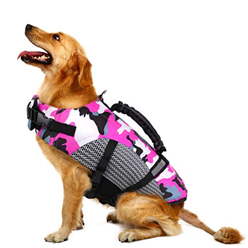 MIGOHI Dog Life Jacket Ripstop Pet Floatation Safety