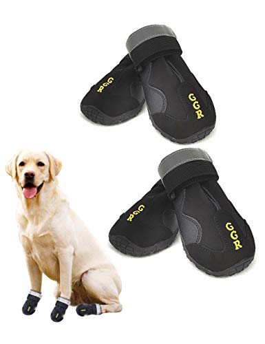 GGR Dog Shoes Pet Boots 4 Pcs Outdoor Waterproof