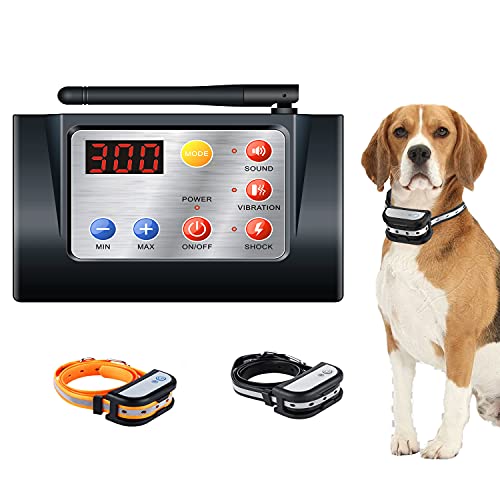 ManKiaPro 2 in 1 Wireless Dog Fence with Training Collars