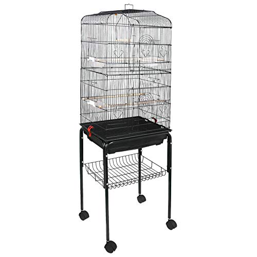 ZENY 59.3'' Bird Cage with Rolling Stand