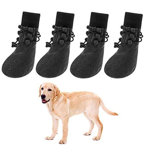 Paw Protector Adjustable Dog Socks with Shoelace