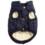 JoyDaog 2 Layers Fleece Lined Warm Dog Jacket