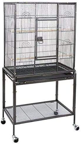 SUPER DEAL 53-Inch Rolling Bird Cage