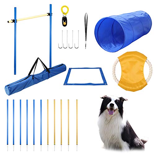 Dog Agility Equipment Set Training Course Kit