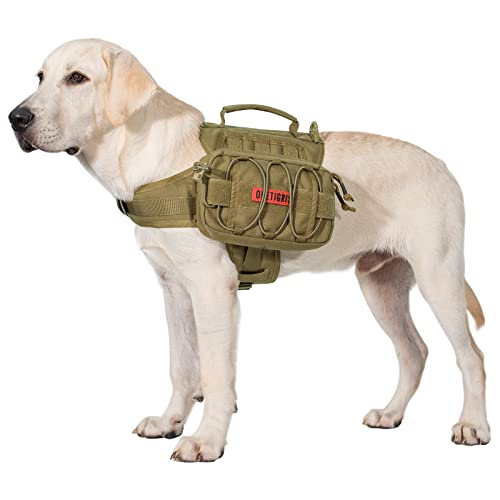 Hiking Walking Dog Backpack for Medium & Large Dogs