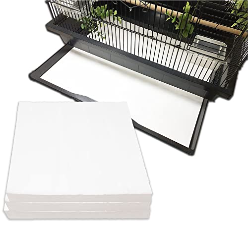 QXHOME 100 Sheets Bird Cage Liner Paper Disposable