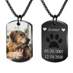 Necklace for Dogs with Custom Photo & Text